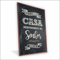 Quadro Serviremos ao Senhor Vinil Com Vidro Quadro Serviremos ao Senhor Vinil Com Vidro