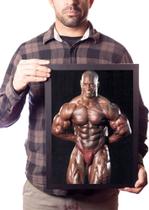 Quadro Shawn Ray Fisiculturista Motivação Musculação Quadro Shawn Ray Fisiculturista Motivação Musculação