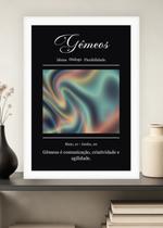 Quadro Signo Gêmeos-Diálogo com Vidro e Moldura Branca Tamanho:21cm x 30cm (A4) Quadro Signo Gêmeos-Diálogo com Vidro e Moldura Branca Tamanho:21cm x 30cm (A4)
