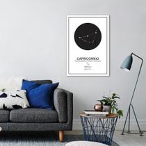 Quadro Signos do Zodíaco Capricórnio 43x30 Sem Moldura Sem Moldura