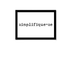 Quadro Simplifique-Se Minimalista 45X34Cm Moldura Preta