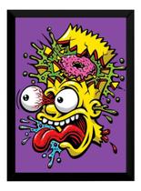Quadro Simpsons Psicodelico Arte Imagine Bart