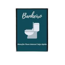 Quadro Sinalizador Banheiro Unissex Bar 33X24Cm Vidro Branca