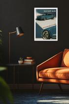 Quadro Singer Porsche Clássico Com Vidro e Moldura Branca Tamanho:21cm x 30cm (A4) Quadro Singer Porsche Clássico Com Vidro e Moldura Branca Tamanho:21cm x 30cm (A4)
