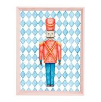 Quadro Soldadinho de Chumbo com Fundo Azul