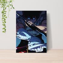 Quadro Solo Leveling Anime A4 Placa MDF 09