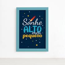 Quadro Sonhe Alto Meu Pequeno Sistema Solar 22x32cm Quadro Sonhe Alto Meu Pequeno Sistema Solar 22x32cm
