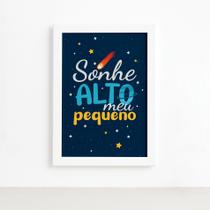 Quadro Sonhe Alto Meu Pequeno Sistema Solar 22x32cm Quadro Sonhe Alto Meu Pequeno Sistema Solar 22x32cm