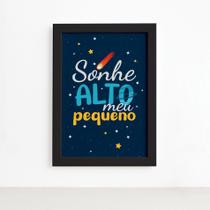 Quadro Sonhe Alto Meu Pequeno Sistema Solar 22x32cm Quadro Sonhe Alto Meu Pequeno Sistema Solar 22x32cm