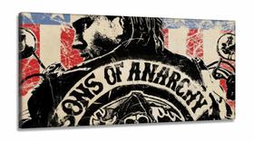 Quadro Sons Of Anarchy Séries 1 Decorativo em Tecido Canvas 130x60