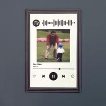 Quadro Spotify Presente Dia Dos Pais Em Mdf 20x30cm