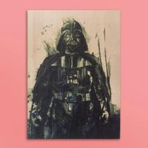 Quadro Star Wars Darth Vader Aquarela Quadro Star Wars Darth Vader Aquarela