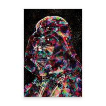 Quadro Star Wars Darth Vader Estilizado Colorido - Bimper