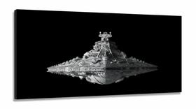 Quadro Star Wars Nave Destroyer Geek Sala Quarto em Tecido Canvas 130x60 Quadro Star Wars Nave Destroyer Geek Sala Quarto em Tecido Canvas 130x60