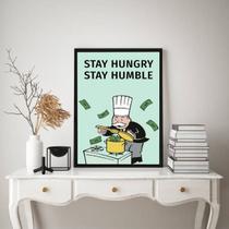 Quadro Stay Humble Sr. Monopoly 24x18cm - com vidro