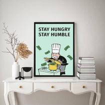 Quadro Stay Humble - Sr. Monopoly 24X18Cm