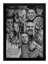 Quadro Stephen King Filmes Clássicos Arte Poster Moldurado Quadro Stephen King Filmes Clássicos Arte Poster Moldurado