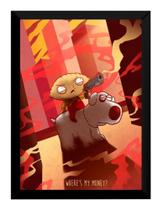 Quadro Stewie Griffin Uma Família Da Pesada Poster Moldurado