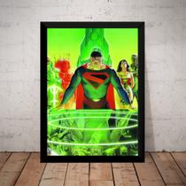Quadro Super Homem X Shazan Liga Dc Hq Arte De Alex Ross Quadro Super Homem X Shazan Liga Dc Hq Arte De Alex Ross