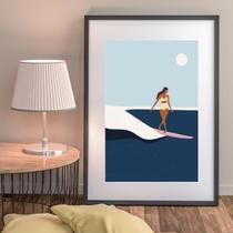 Quadro Surfer Girl - 60x48cm Quadro Surfer Girl - 60x48cm