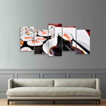 Quadro Sushi Comida Japonesa Para Restaurantes Mosaico