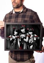 Quadro Suzuka Yui Moa Babymetal Kawaii Banda Japão Quadro Suzuka Yui Moa Babymetal Kawaii Banda Japão