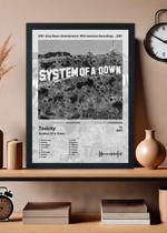 Quadro System Of A Down Toxicity (Black&white) Com Vidro Tamanho:21cm x 30cm (A4)