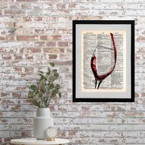 Quadro Taça De Vinho Tinto - 60x48cm Quadro Taça De Vinho Tinto - 60x48cm