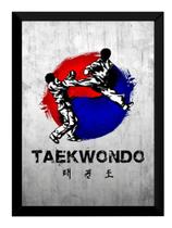 Quadro Taekwondo Decoração Academia Dojo Arte Marcial