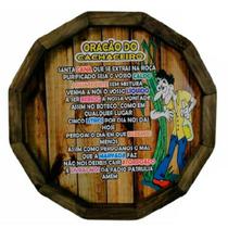 Quadro Tampa De Barril Madeira Rústica Oração Do Cachaceiro Quadro Tampa De Barril Madeira Rústica Oração Do Cachaceiro