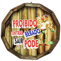Quadro Tampa De Barril Proibido Entrar Bêbado Sair Pode Quadro Tampa De Barril Proibido Entrar Bêbado Sair Pode