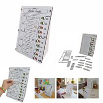 Quadro Tarefas Kids Montessori Organização Personalizável
