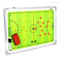 Quadro tático magnético de Futsal Futebol de Salão 45x30cm - Pista e Campo