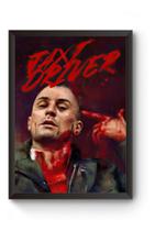 Quadro Taxi Driver Poster Moldurado