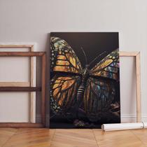 Quadro Tecido Canvas Borboleta Asas Mariposa Monarca 03