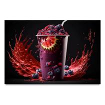 Quadro Tela Açaí Sorvete Cozinha Gourmet 60x40 Quadro Tela Açaí Sorvete Cozinha Gourmet 60x40