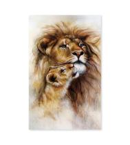 Quadro Tela Decorativa Mufasa E Simba 100X60Cm