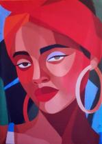 Quadro Tela Decorativa Mulher 40x60 Em Tecido Sobre Chassi Quadro Tela Decorativa Mulher 40x60 Em Tecido Sobre Chassi
