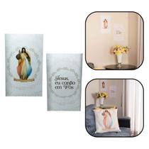 Quadro Tela Jesus Misericordioso 35x21 cm Quadro Tela Jesus Misericordioso 35x21 cm