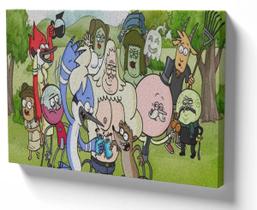 quadro tela tecido decorativo apenas um show regular show quadro tela tecido decorativo apenas um show regular show