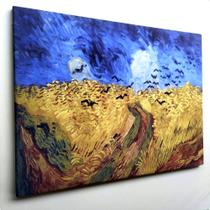 Quadro tela. Van Gogh. Campo de trigo com corvos.