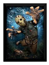 Quadro Terror Filme Arte Jason Voorhees Poster Moldurado