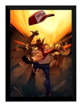 Quadro Terry Bogard Fatal Fury Game Kof Poster Moldurado