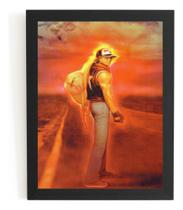 Quadro Terry Bogard Game Fatal Fury Arte Poster Moldurado