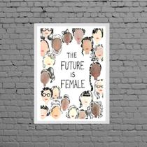 Quadro The Future Is Female 33x24cm