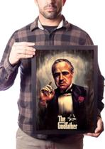 Quadro The Godfather O Poderoso Chefão Arte Poster Moldurado Quadro The Godfather O Poderoso Chefão Arte Poster Moldurado