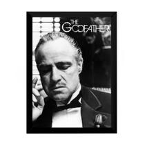 Quadro The Godfather Vito Corleone Foto Poster Moldurado