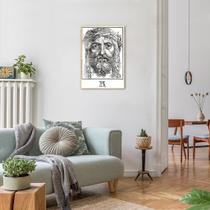 Quadro The Head of Christ Crowned 100x70 Filete Marfim