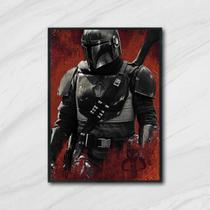 Quadro The Mandalorian Star Wars 24x18cm - com vidro