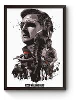 Quadro The Walking Dead Poster Moldurado